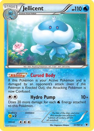 Jellicent (31/101) [Black & White: Noble Victories] Reverse Holofoil