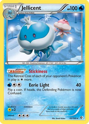 Jellicent (45/149) [Black & White: Boundaries Crossed] Reverse Holofoil