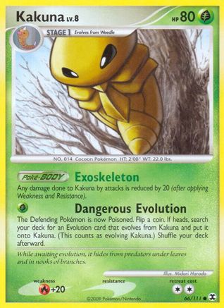 Kakuna (66/111) [Platinum: Rising Rivals] Reverse Holofoil