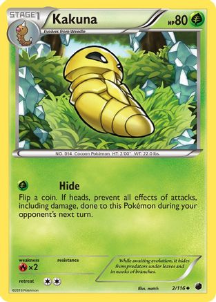 Kakuna (2/116) [Black & White: Plasma Freeze] Reverse Holofoil