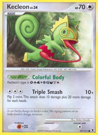 Kecleon (67/111) [Platinum: Rising Rivals] Reverse Holofoil