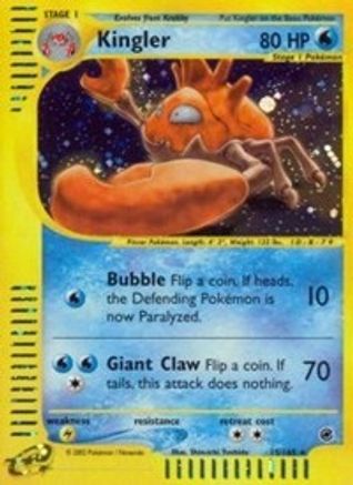 Kingler (15/165) [Expedition: Base Set] Reverse Holofoil