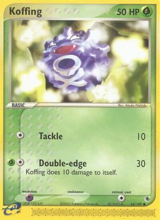 Koffing (54/109) [EX: Ruby & Sapphire] Reverse Holofoil