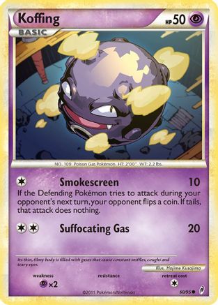 Koffing (60/95) [HeartGold & SoulSilver: Call of Legends] Reverse Holofoil