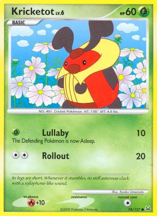 Kricketot (78/127) [Platinum: Base Set] Reverse Holofoil