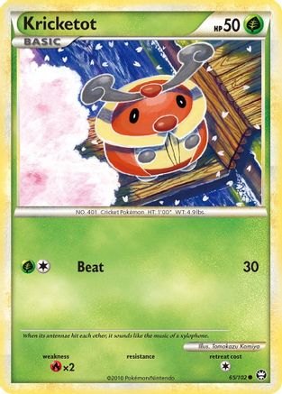 Kricketot (65/102) [HeartGold & SoulSilver: Triumphant] Reverse Holofoil