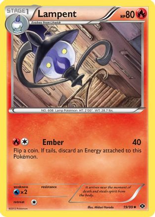 Lampent (19/99) [Black & White: Next Destinies] Reverse Holofoil