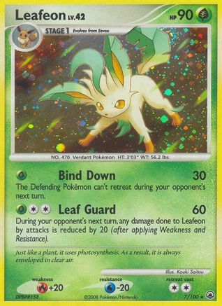 Leafeon (7/100) [Diamond & Pearl: Majestic Dawn] Reverse Holofoil