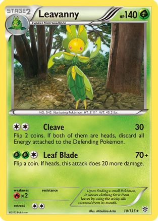 Leavanny (10/135) [Black & White: Plasma Storm] Reverse Holofoil