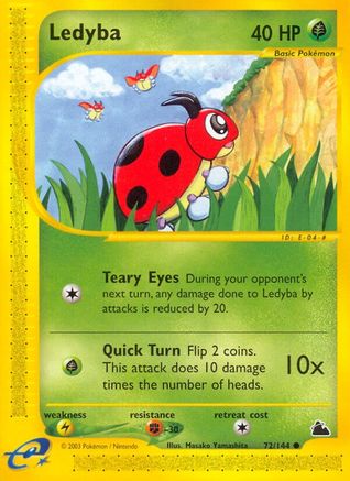 Ledyba (72/144) [Skyridge] Reverse Holofoil