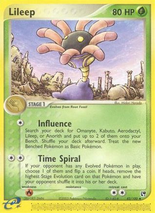 Lileep (42/100) [EX: Sandstorm] Reverse Holofoil