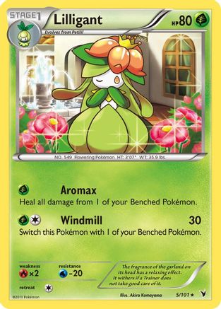 Lilligant (5/101) [Black & White: Noble Victories] Reverse Holofoil