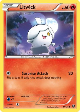 Litwick (21/135) [Black & White: Plasma Storm] Reverse Holofoil
