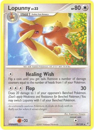 Lopunny (30/130) [Diamond & Pearl: Base Set] Reverse Holofoil