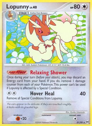 Lopunny (21/99) [Platinum: Arceus] Reverse Holofoil