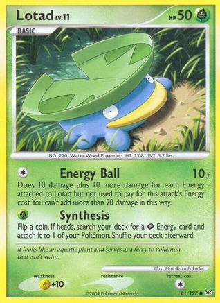 Lotad (81/127) [Platinum: Base Set] Reverse Holofoil
