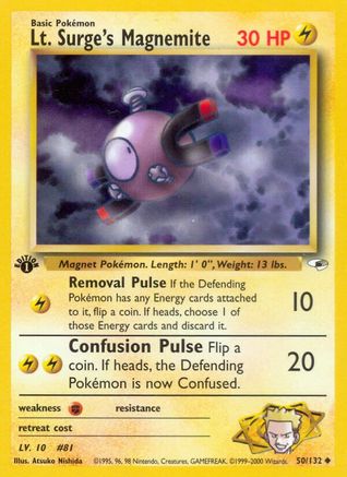 Lt. Surge's Magnemite (50/132) [Gym Heroes Unlimited]