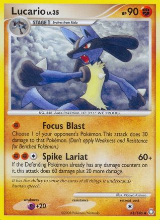 Lucario (61/146) [Diamond & Pearl: Legends Awakened] Reverse Holofoil