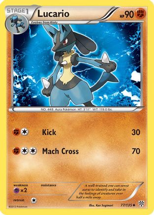 Lucario (77/135) [Black & White: Plasma Storm] Reverse Holofoil