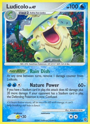 Ludicolo (13/132) [Diamond & Pearl: Secret Wonders] Reverse Holofoil