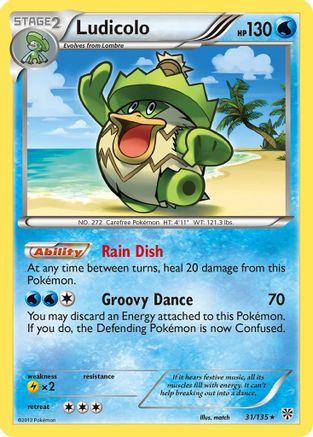 Ludicolo (31/135) [Black & White: Plasma Storm] Reverse Holofoil