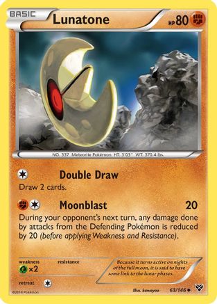 Lunatone (63/146) [XY: Base Set] Reverse Holofoil