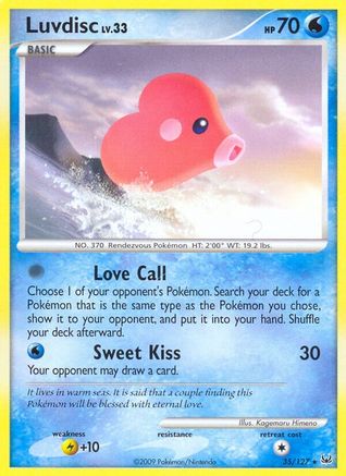 Luvdisc (35/127) [Platinum: Base Set] Reverse Holofoil