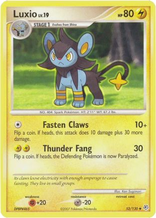 Luxio (52/130) [Diamond & Pearl: Base Set] Reverse Holofoil