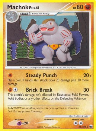 Machoke (41/100) [Diamond & Pearl: Stormfront] Reverse Holofoil