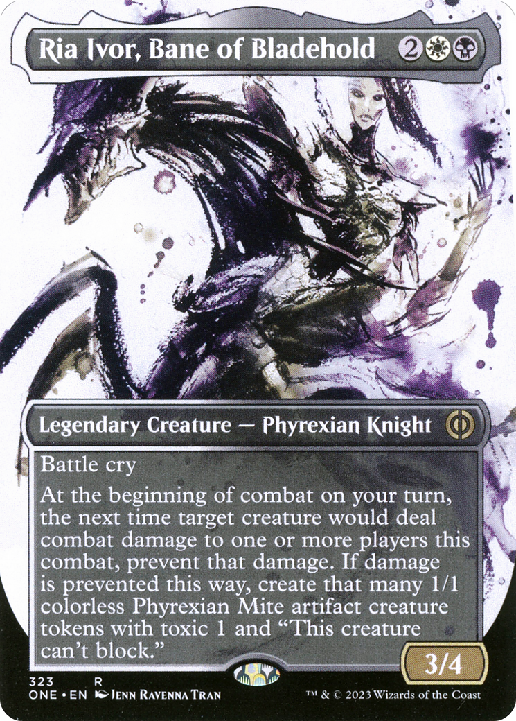Ria Ivor, Bane of Bladehold (Borderless Ichor) [Phyrexia: All Will Be One] Foil