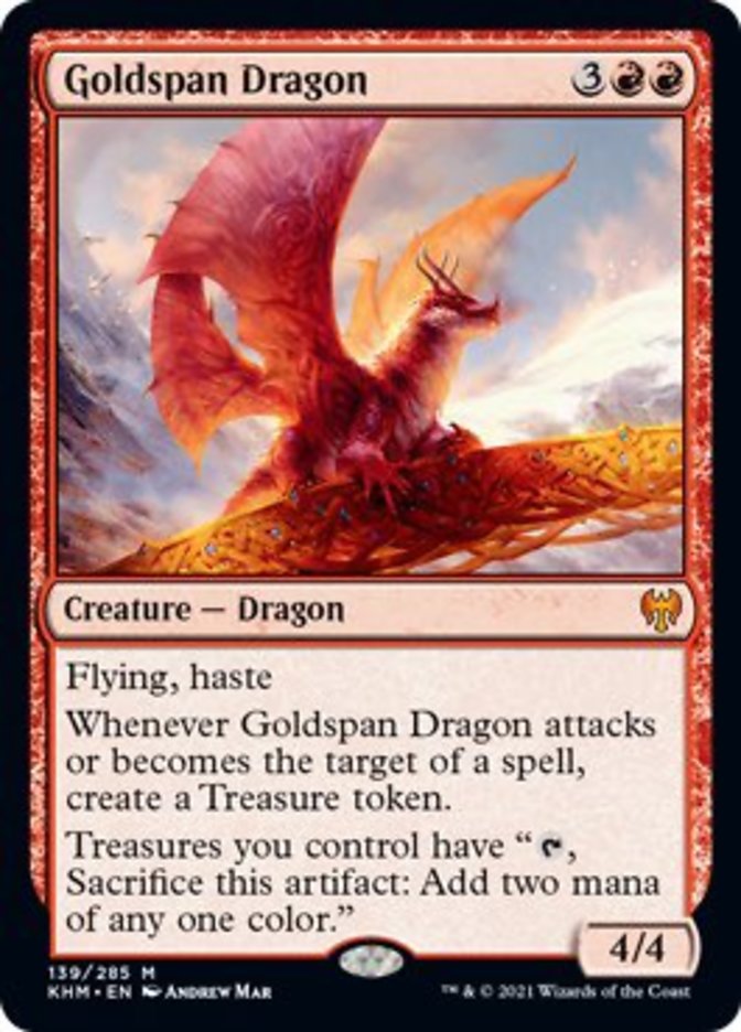 Goldspan Dragon [Kaldheim] Foil