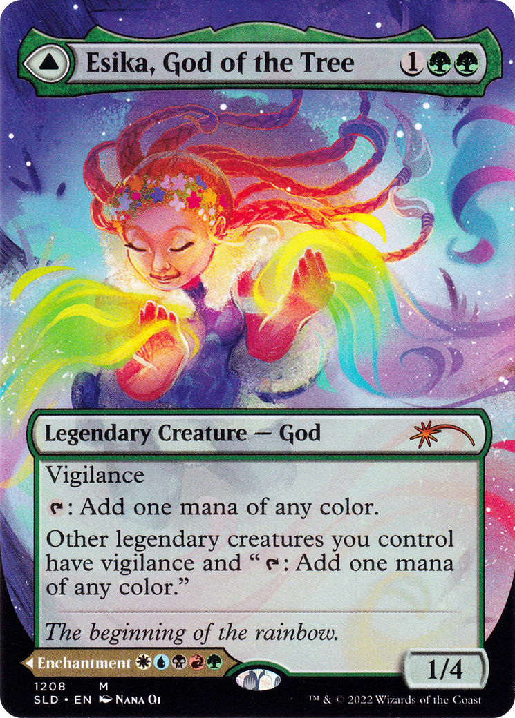 Esika, God of the Tree // The Prismatic Bridge (Display Commander) (Borderless) [Secret Lair: From Cute to Brute] Foil