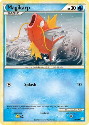 Magikarp (72/123) [HeartGold & SoulSilver: Base Set] Reverse Holofoil