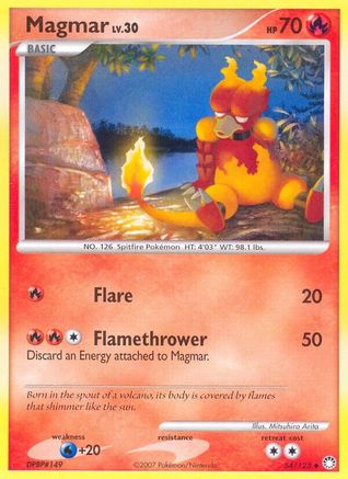 Magmar (54/123) [Diamond & Pearl: Mysterious Treasures] Reverse Holofoil