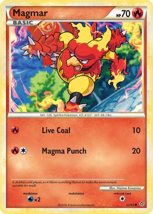 Magmar (52/95) [HeartGold & SoulSilver: Unleashed] Reverse Holofoil