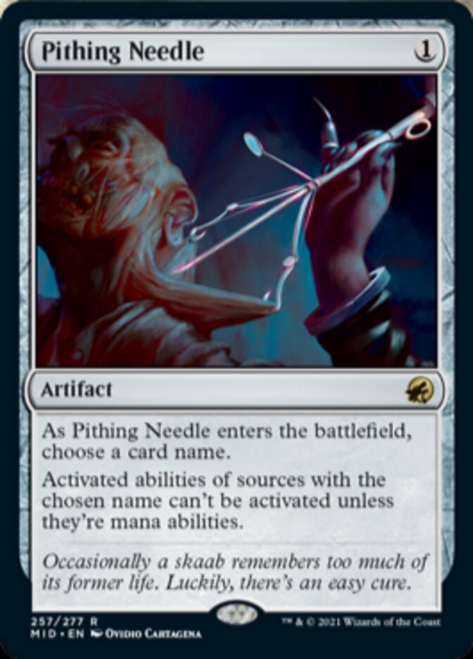 Pithing Needle [Innistrad: Midnight Hunt] Foil