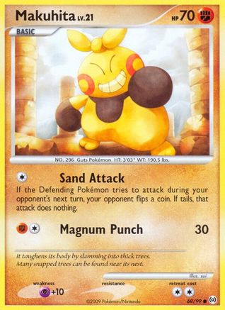 Makuhita (68/99) [Platinum: Arceus] Reverse Holofoil