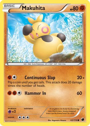 Makuhita (62/116) [Black & White: Plasma Freeze] Reverse Holofoil