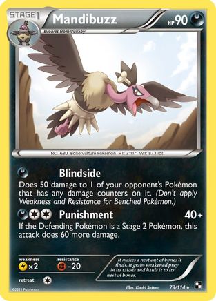 Mandibuzz (73/114) [Black & White: Base Set] Reverse Holofoil