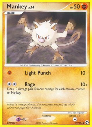 Mankey (79/106) [Diamond & Pearl: Great Encounters] Reverse Holofoil