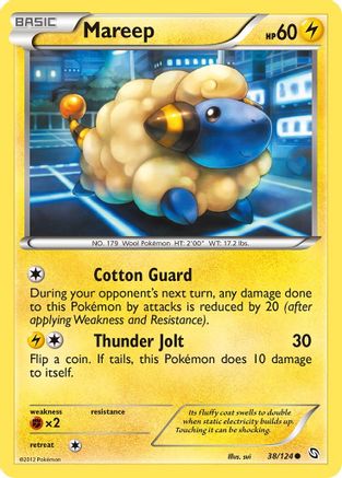 Mareep (38/124) [Black & White: Dragons Exalted] Reverse Holofoil