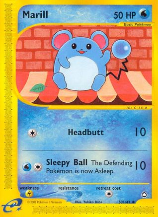 Marill (53/147) [Aquapolis] Reverse Holofoil