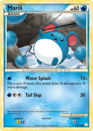 Marill (74/123) [HeartGold & SoulSilver: Base Set] Reverse Holofoil