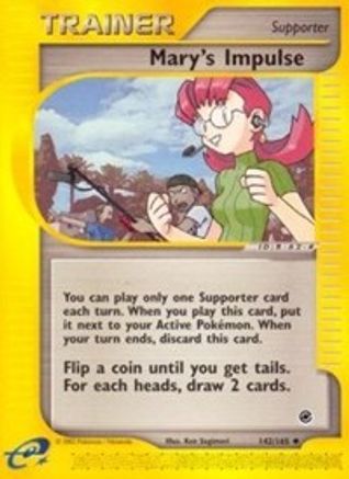 Mary's Impulse (142/165) [Expedition: Base Set] Reverse Holofoil
