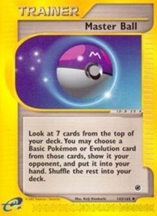 Master Ball (143/165) [Expedition: Base Set] Reverse Holofoil
