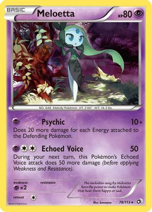Meloetta (78/113) [Black & White: Legendary Treasures] Reverse Holofoil
