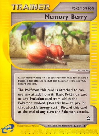 Memory Berry (128/147) [Aquapolis] Reverse Holofoil