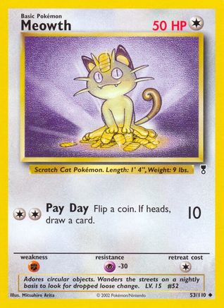 Meowth (53/110) [Legendary Collection] Reverse Holofoil