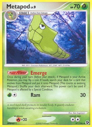 Metapod (47/106) [Diamond & Pearl: Great Encounters] Reverse Holofoil