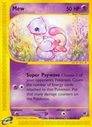Mew (55/165) [Expedition: Base Set] Reverse Holofoil